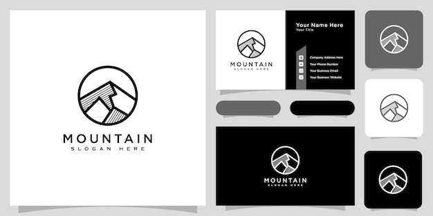 Mountain logo vector design template