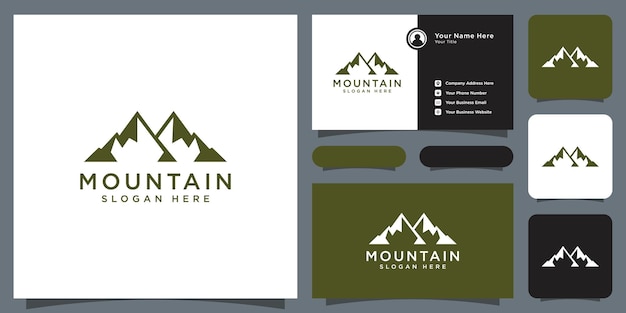 Mountain logo vector design template