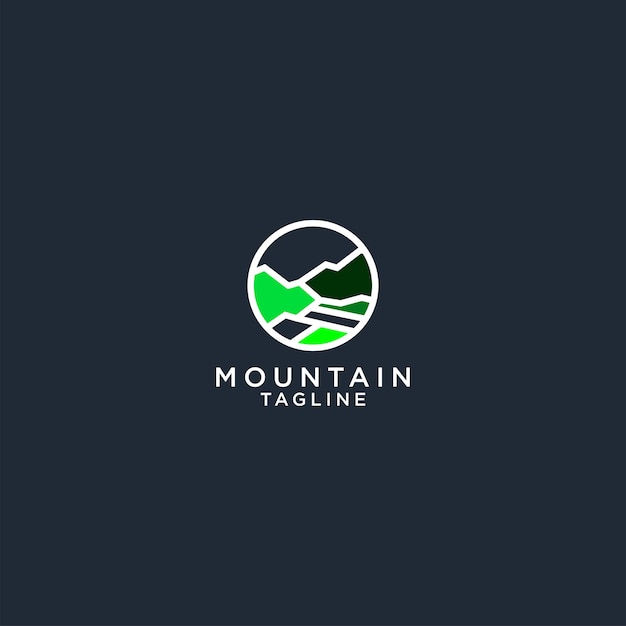 Mountain logo vector icon design template