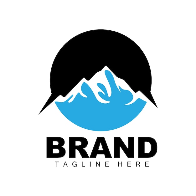 Mountain Logo Vector Mountain Climbing Adventure Design For Climbing Climbing Equipment And Brand With Mountain Logo