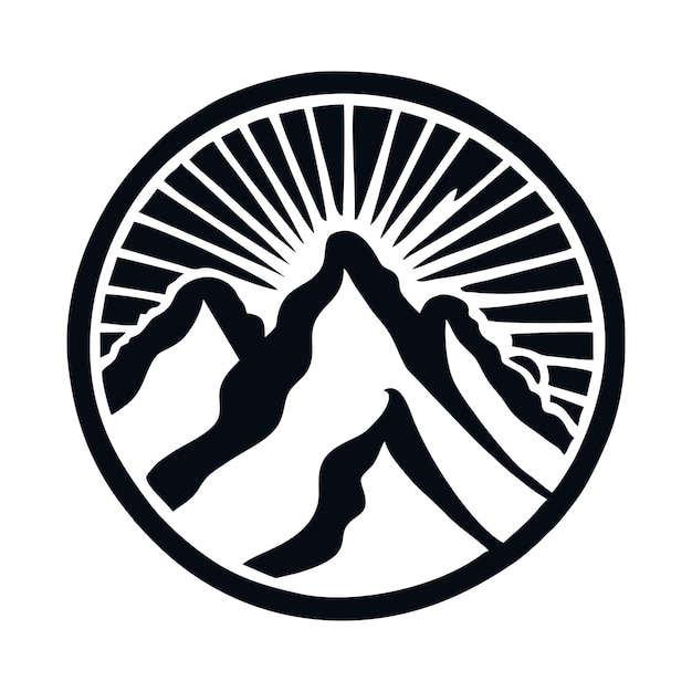 Mountain monogram logo 6