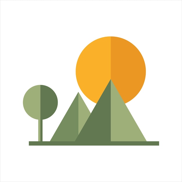 Mountain and Nature logo design