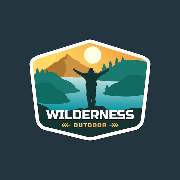 Mountain outdoor adventures logo