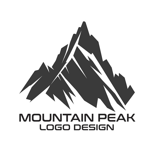 Mountain Peak Vector Logo Design