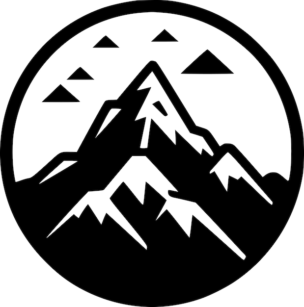 Mountain Range High Quality Vector Logo Vector illustration ideal for Tshirt graphic