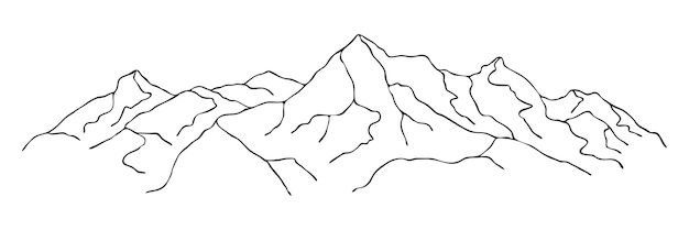 Mountain ranges vector background