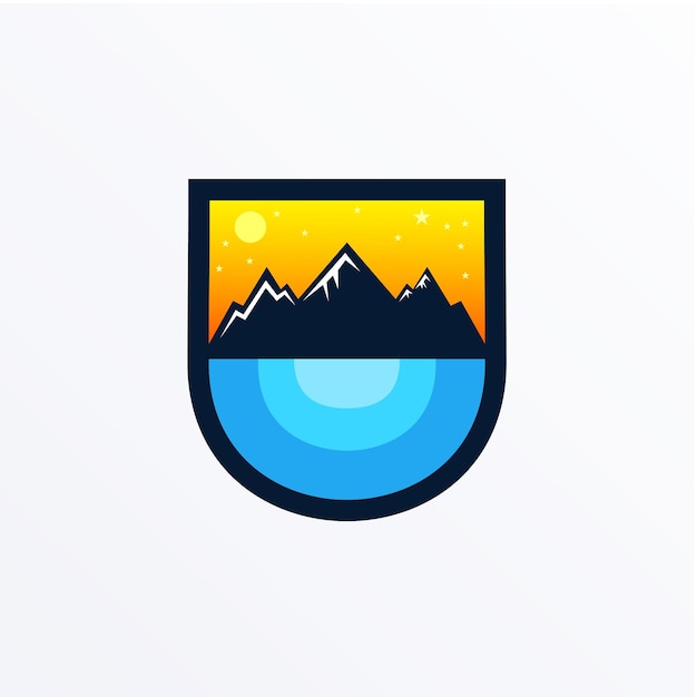 MOUNTAIN AND SEA ILLUSTRATION DESIGN