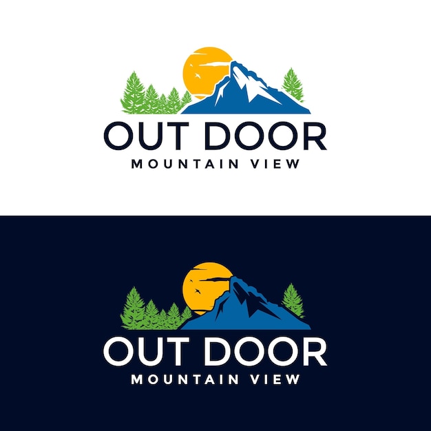 Mountain Summit Logo Design Template