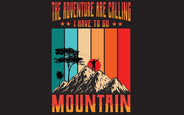 Mountain T shirt Design Out Door t shirt vintage t shirt