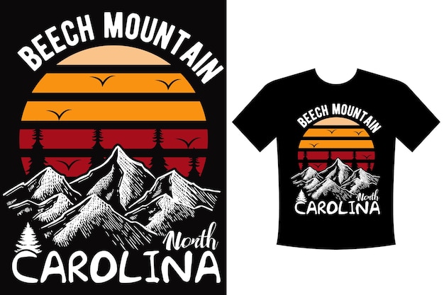 mountain t-shirt design template eps file for mountain vector