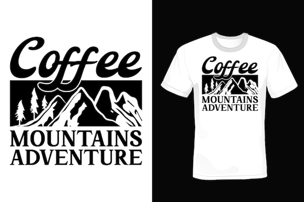 Mountain T shirt design, typography, vintage