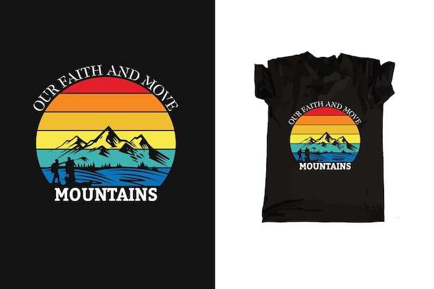 Mountain Typography tshirt design