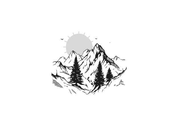 Mountain vector 1