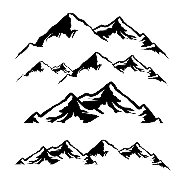 Mountain vector set