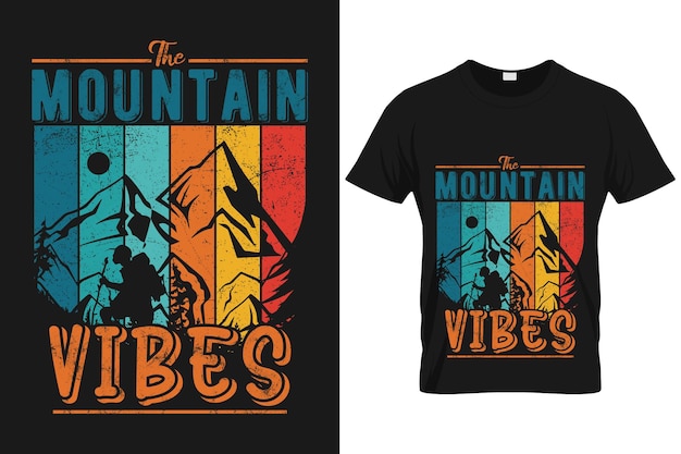 Mountain Vibes custom graphic t-shirt