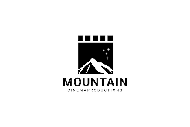 Mountain View With Film Reel For Cinema Studio