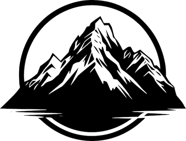 Mountains High Quality Vector Logo Vector illustration ideal for Tshirt graphic