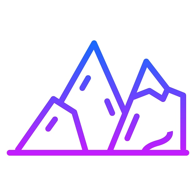 Vector mountains vector illustration