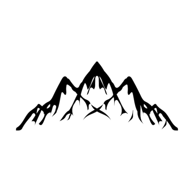 Mountains vector, vector vintage mountains hiking collection