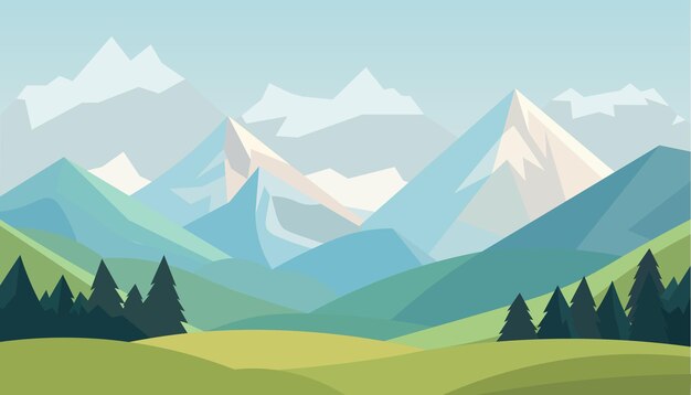 Vector mountains