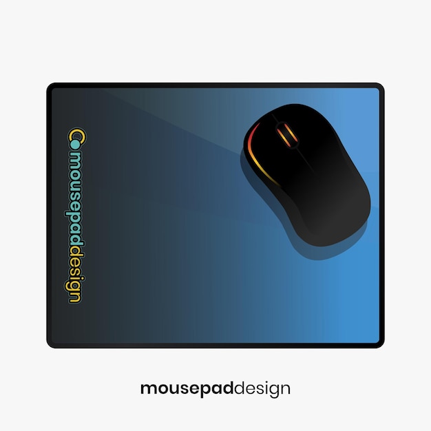 Vector a mouse design is displayed on a black background