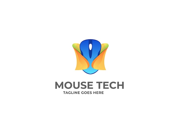 Mouse safe and Mouse Logo Design Premium Vector Template