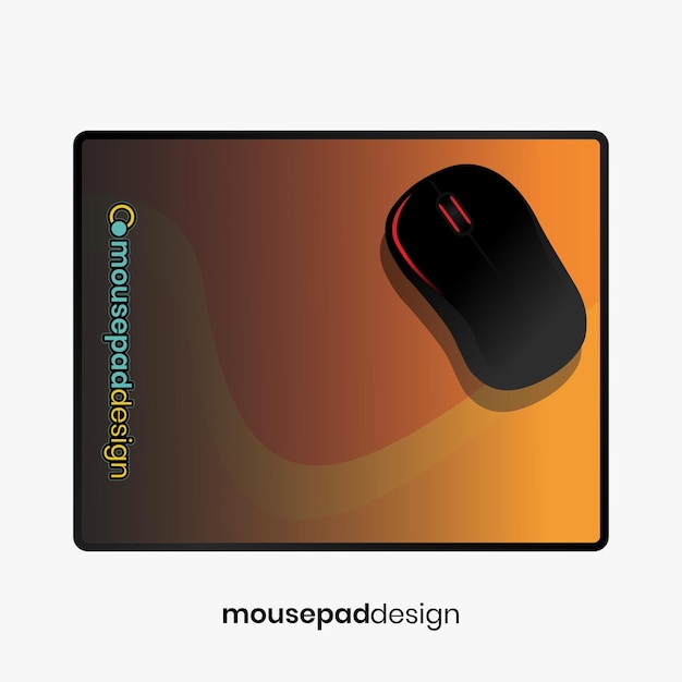 Vector a mousepad with a mouse design on it