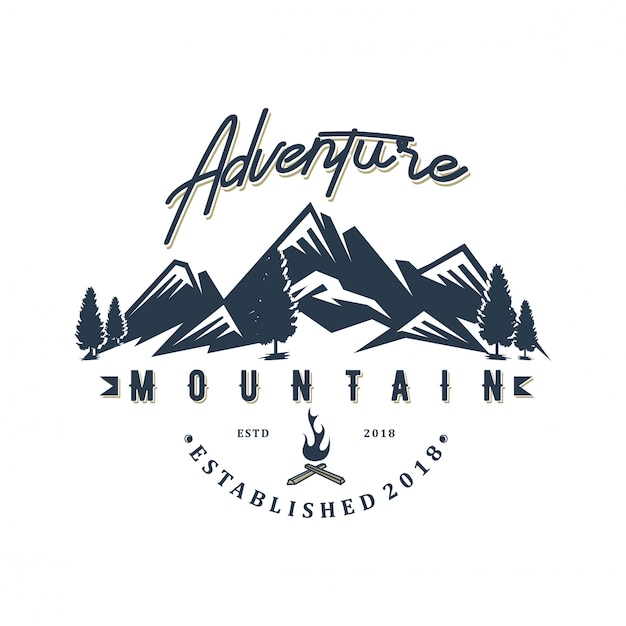 Moutain adventure logo design