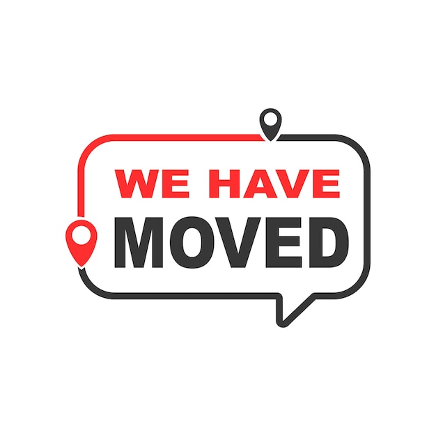 Move outline icon we have moved sign