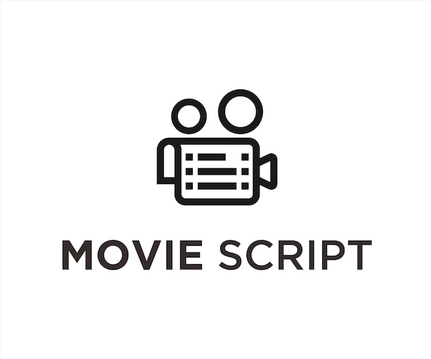 movie book logo design vector illustration