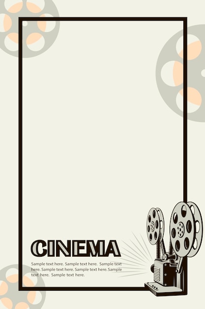 movie camera poster