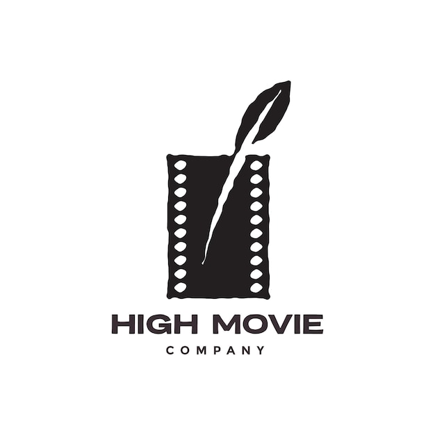 movie production film maker modern logo design vector