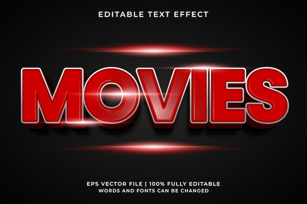 Movie text effect