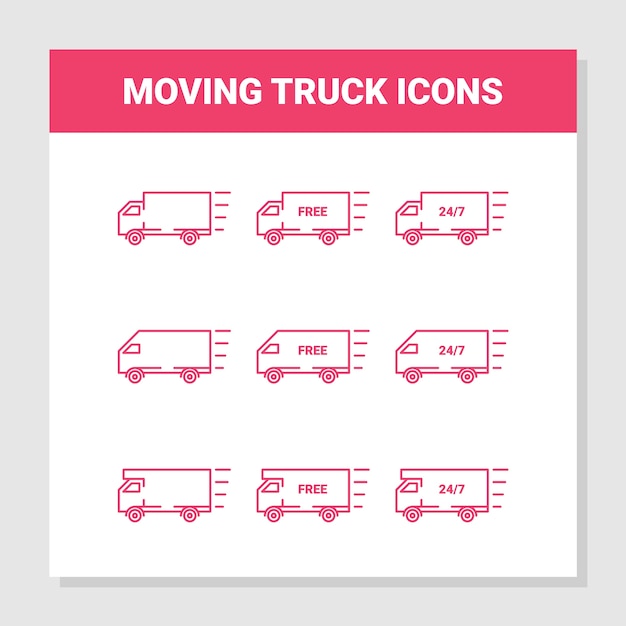 Moving Truck Icons