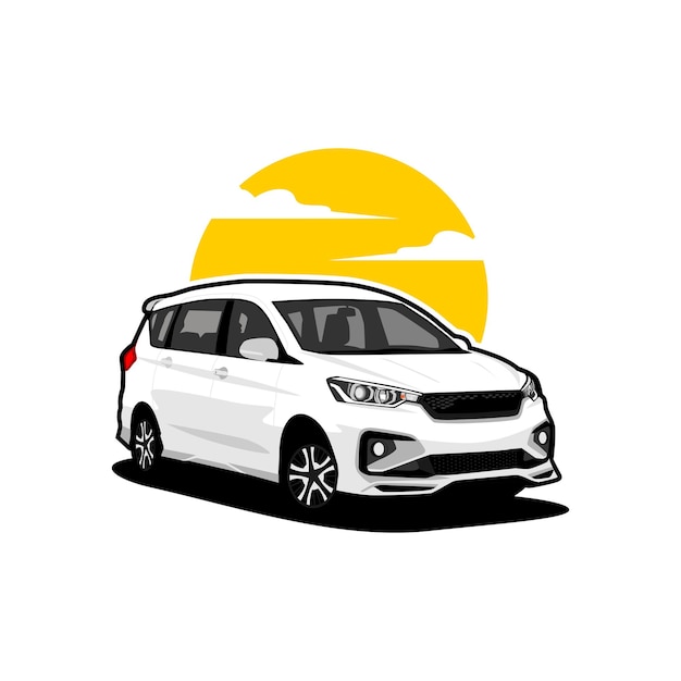 mpv car vector illustration