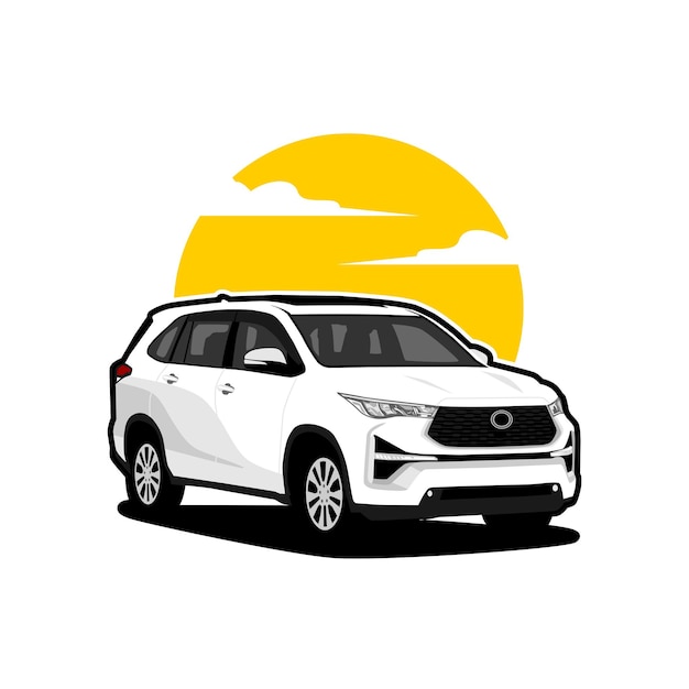 mpv car vector template