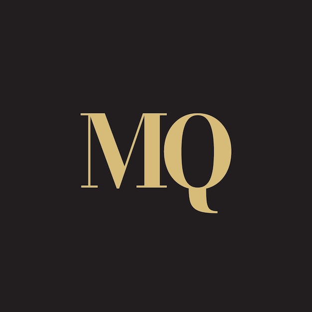 MQ Letter Logo Monogram M and Q Monogram Design MQ Initials Letter