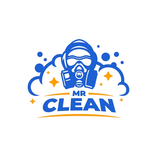 mr clean logo design