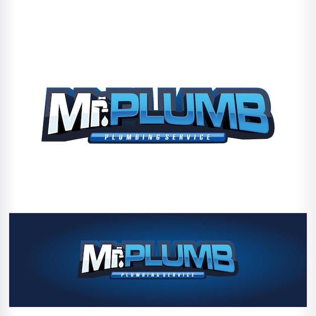 Mr Plumb Drop Text Logo