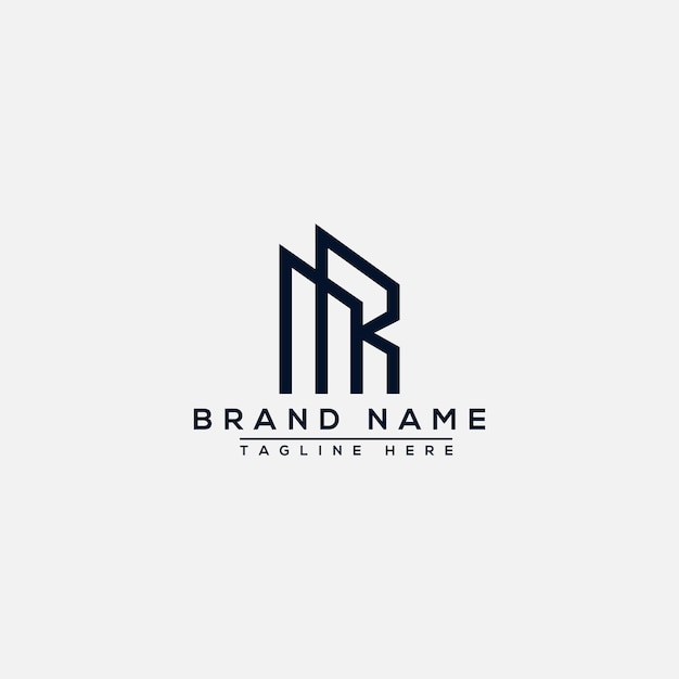 MR RM Logo Design Template Vector Graphic Branding Element