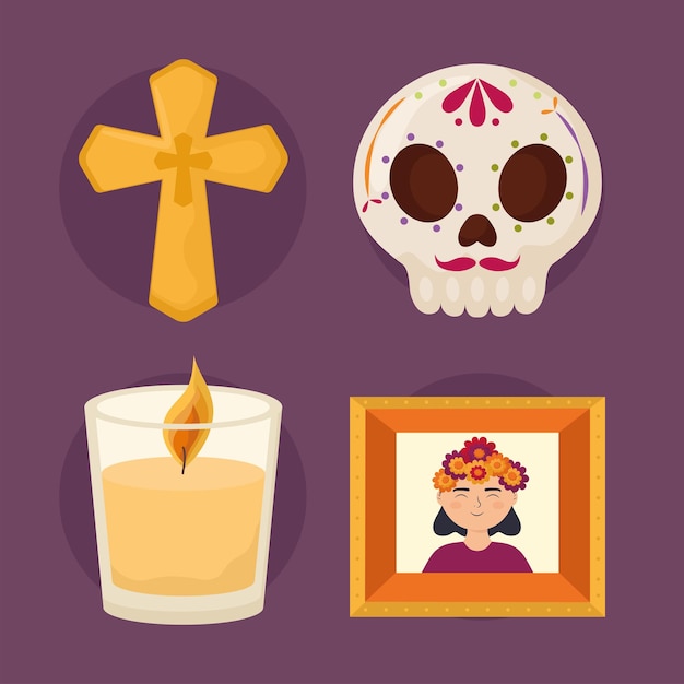 Muertos day icons