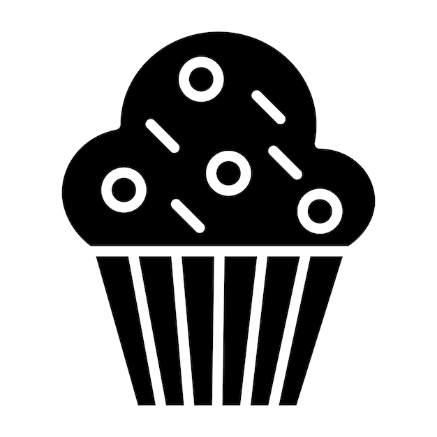 Muffin Vector Icon Design Illustration