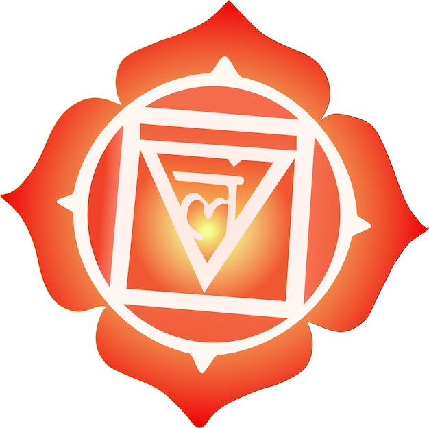 Vector muladhara chakra root chakra