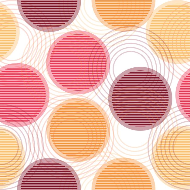 Multi colored circles on a white background