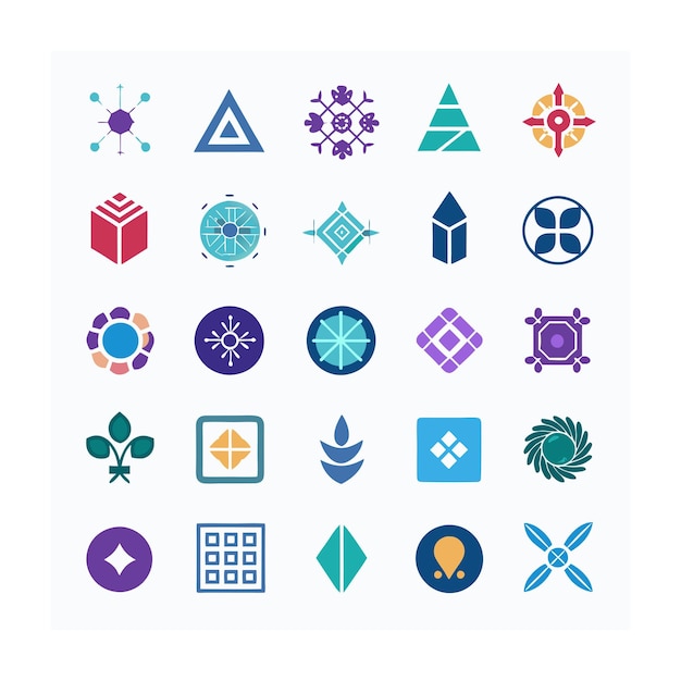 Vector multi concept design icons set