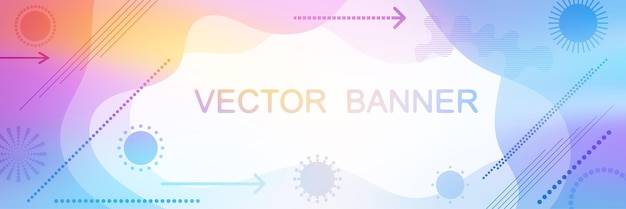 Multicolor abstract background banner frame