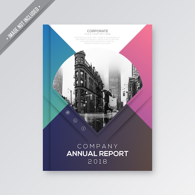 Multicolor business brochure