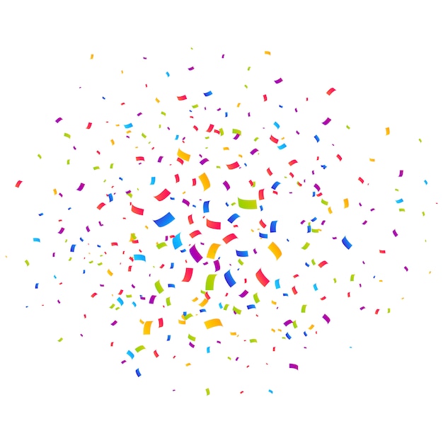 multicolor Confetti burst background