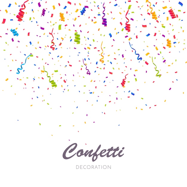 multicolor Confetti burst background