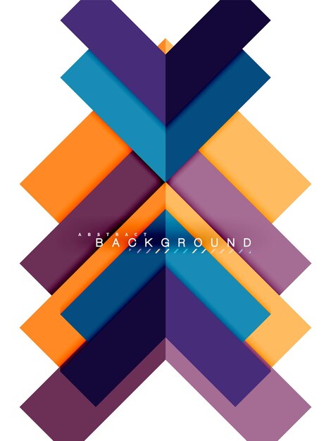 Multicolored abstract geometric shapes geometry background for web banner